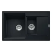 Zlewozmywaki - Franke Maris MRG 651-78  czarny mat - miniaturka - grafika 1