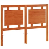 Inne meble do sypialni - vidaXL Wezgłowie do łóżka, woskowy brąz, 135 cm, lite drewno sosnowe - miniaturka - grafika 1