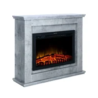 Kominki elektryczne - Kominek elektryczny CLOE 2000W beton FERRETTI - miniaturka - grafika 1