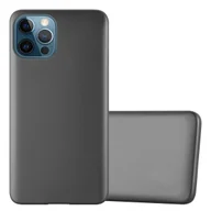 Etui i futerały do telefonów - Pokrowiec Do Apple iPhone 12 PRO MAX w METALLIC SZARY Etui TPU Silikon Obudowa Ochronny Case Cover Cadorabo - miniaturka - grafika 1