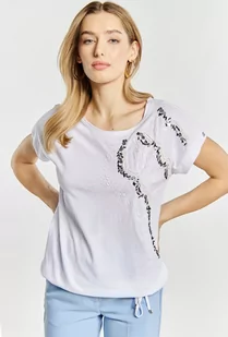 T-shirt z cekinowym wzorem - Monnari - Koszulki i topy damskie - miniaturka - grafika 1