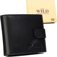 Portfele - Always Wild Portfel męski ze skóry bydlęcej z zabezpieczeniem RFID Protect Always Wild - miniaturka - grafika 1