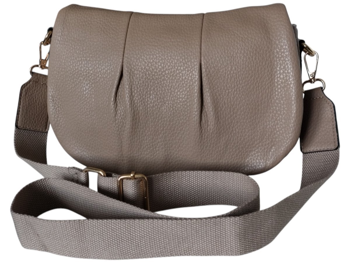Torebka Damska, Miejska Mała Listonoszka Na Ramię, Kolor Beżowy