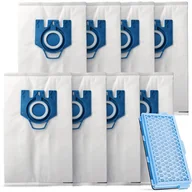 Worki do odkurzaczy - 8x Worek Do Odkurzacza Workowego Miele 1x Filtr Powietrza Hepa Zamiennik - miniaturka - grafika 1