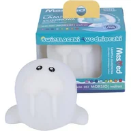 Zabawki do kąpieli - MesMed Lampka silikonowa pływająca zmieniająca kolory Świetlaczek Morsio - miniaturka - grafika 1