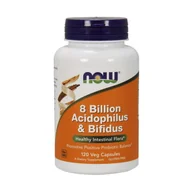 Suplementy naturalne - Now Foods 8 Billion Acidophilus & Bifidus - Probiotyk (120 kaps.) - miniaturka - grafika 1