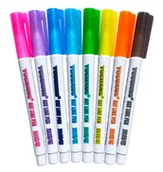 Zakreślacze - Markery PODWÓJNA LINIA metaliczne brokatowe 8 szt. - miniaturka - grafika 1