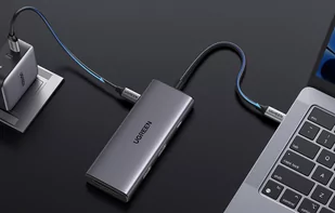 Adapter 7w1 UGREEN Hub USB do 2x USB-A 3.2, USB-C 3.2, SD/TF, PD - Huby USB - miniaturka - grafika 3