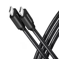 Kable komputerowe i do monitorów - Kabel BUCM3-CM15AB USB-C USB-C, 1.5m, PD 60W, 3A, ALU, oplot Czarny - miniaturka - grafika 1