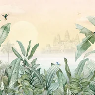 Fototapety - Fototapeta motyw dżungli zielonym - 424 x 280 cm - SANDERS & SANDERS - miniaturka - grafika 1