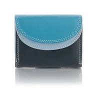 Portfele - Kolorowy portfelik damski Visconti RB-126 z RFID - niebieski - miniaturka - grafika 1