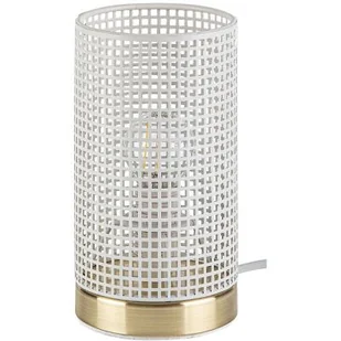 Rabalux Boogie 3179 lampa stołowa lampka 1x25W E14 biała/złota - Lampy stojące - miniaturka - grafika 2