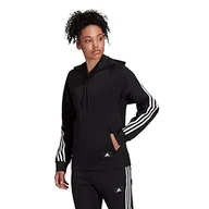 Bluzy damskie - adidas Bluza damska, czarna, rozmiar 2XS - miniaturka - grafika 1