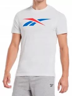 Koszulka Męska Reebok 100065058 Bawełniana S Biała - Koszulki męskie - miniaturka - grafika 1