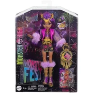 Lalki dla dziewczynek - Lalka MONSTER HIGH Fest Clawdeen Wolf HXH80 - miniaturka - grafika 1