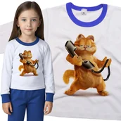 Piżamy dla dziewczynek - Piżama dziecięca Garfield ze Słuchawką 98/104 - VoloDonum - miniaturka - grafika 1