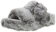 Kapcie damskie - Skechers Damskie wygodne kapcie na koturnie, Szary - Szary - 36 EU - miniaturka - grafika 1