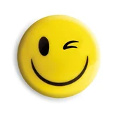 Akcesoria do tablic - Tetis Magnesy do tablic ółte uśmiech 20mm 8 szt. GM300-SY8 - miniaturka - grafika 1