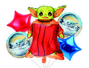 Baby shower i roczek - Zestaw balonów Baby Yoda, Gwiezdne Wojny, 5 el. - miniaturka - grafika 1