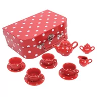 Zabawki AGD - Bigjigs Toys Czerwona porcelana - miniaturka - grafika 1