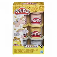 Masy plastyczne - Play-Doh Ciastolina 6 puszek metalicznej plasteliny E9433 HASBRO - miniaturka - grafika 1