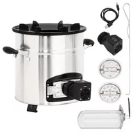 Paleniska ogrodowe - vidaXL Kuchenka na drewno, z wentylatorem USB, stal, 35,5x26x28 cm - miniaturka - grafika 1