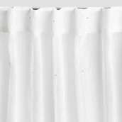 Firany - HOMLA Firanka SILA woalowa z perełkami 140X250 CM - miniaturka - grafika 1