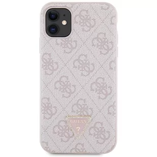 Guess GUHCN61P4TDSCPP iPhone 11 / Xr 6.1" różowy/pink hardcase Crossbody 4G Metal Logo - Etui i futerały do telefonów - miniaturka - grafika 3
