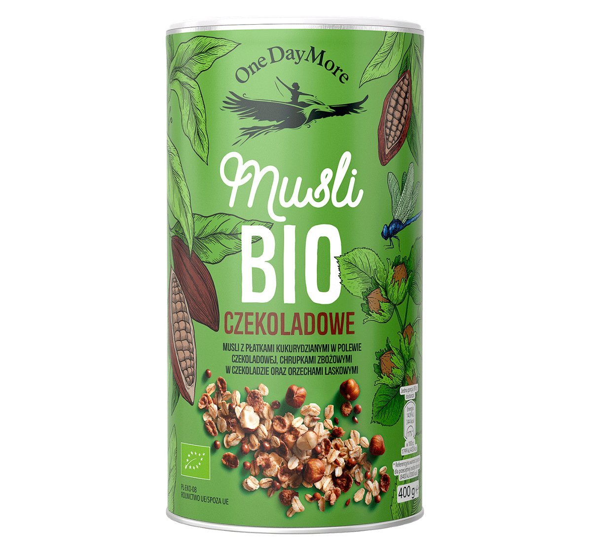 MUSLI CZEKOLADOWE BIO 400 g - ONEDAYMORE