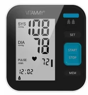 Ciśnieniomierze i akcesoria - Zestaw ciśnieniomierz naramienny VITAMMY NEXT 5 basic + zasilacz VITAMMY POWER MICRO Ciśnieniomierz z wykrywaniem arytmii i możliwością zasilania USB - miniaturka - grafika 1