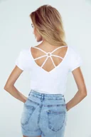 Bluzki damskie - Bluzka Giris Biała - miniaturka - grafika 1