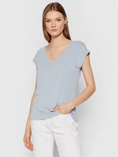 Koszulki i topy damskie - Vero Moda T-Shirt Filli 10246928 Niebieski Regular Fit - grafika 1