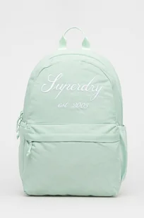 Superdry plecak damski kolor zielony duży gładki - Plecaki - miniaturka - grafika 1