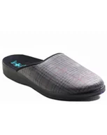 Kapcie męskie - PAPCIE ADANEX - 28848 SZARY KRATA - Adanex - miniaturka - grafika 1