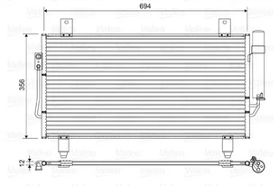 Chłodnica klimatyzacji VALEO 822599 7812A218 MITSUBISHI - Chłodnice - miniaturka - grafika 1