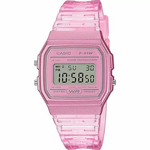 Zegarek CASIO Damski cyfrowy zegarek kwarcowy z paskiem z żywicy F-91WS-4EF, Rosa, F-91WS-4EF - Zegarki damskie Zegarek CASIO Damski cyfrowy zegarek kwarcowy z paskiem z żywicy F-91WS-4EF, Rosa, F-91WS-4EF - Zegarki damskie - miniaturka - grafika 1