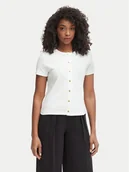 Bluzki damskie - Tommy Hilfiger Bluzka WW0WW48709 Kremowy Slim Fit - miniaturka - grafika 1