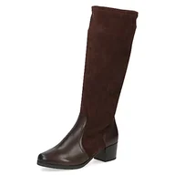 Kozaki damskie - Caprice Damskie 9-25517-41 kozaki na obcasie, Dk Brown Comb, 38 EU - miniaturka - grafika 1