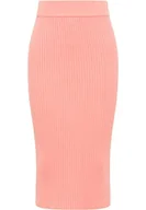 Spódnice - faina Spódnica z dzianiny damska 11023596, koralowy, M-L - miniaturka - grafika 1