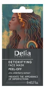 Delia Cosmetics, Maseczka na twarz detoksykująca - peel-off, 8ml - Maseczki do twarzy - miniaturka - grafika 1