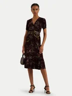 Sukienki - LAUREN RALPH LAUREN Sukienka codzienna 250951435001 Bordowy Regular Fit - miniaturka - grafika 1
