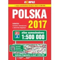 Atlas samochodowy Polski 2017 1:500 000 - Opracowanie zbiorowe - Atlasy i mapy - miniaturka - grafika 1