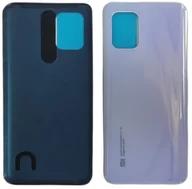 Części serwisowe do telefonów - KLAPKA BATERII + KLEJ XIAOMI Mi 10 Lite 5G BIAŁY - miniaturka - grafika 1