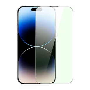 Szkło hartowane Baseus Anti Blue Light 0.3mm Glass Apple iPhone 14 Pro Max z filtrem przeciwpyłowym + ramka montażowa - Szkła hartowane na telefon - miniaturka - grafika 1