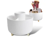 Meble modułowe i akcesoria - Organizer Na Kosmetyki Obrotowy Pojemnik Pędzle Stojak 360 Kosmetyczka - miniaturka - grafika 1