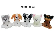 Maskotki i pluszaki - Sun-day Pluszak Pies z Glosem 20cm Sa Siedzacy P3157 - miniaturka - grafika 1