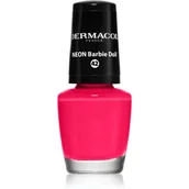 Lakiery do paznokci - Dermacol Neon neonowy lakier do paznokci odcień 42 Barbie Doll 5 ml - miniaturka - grafika 1