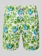 Kąpielówki męskie - Spodenki kąpielowe o kroju relaxed fit z wpuszczanymi kieszeniami model ‘GUSTAVIA’ - miniaturka - grafika 1