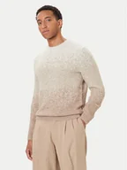 Swetry męskie - Guess Sweter M5BR39 Z0932 Beżowy Regular Fit - miniaturka - grafika 1