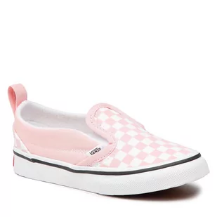 Vans Trampki Slip-On V VN000UBS99H1 (Checkerboard) Pwrpnktrwht - Trampki damskie - miniaturka - grafika 1